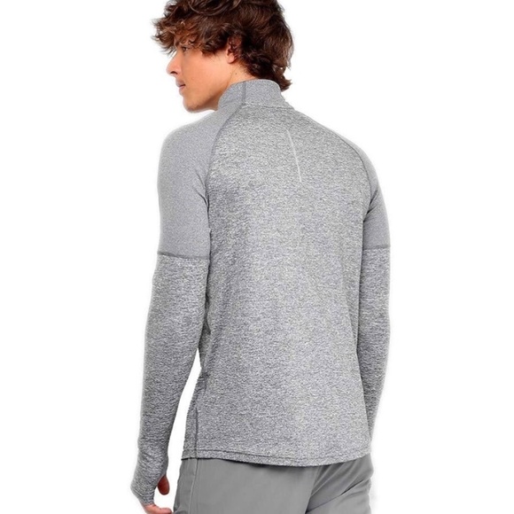 nike running dri fit long sleeves men shirt Gray - Picture 2 of 3